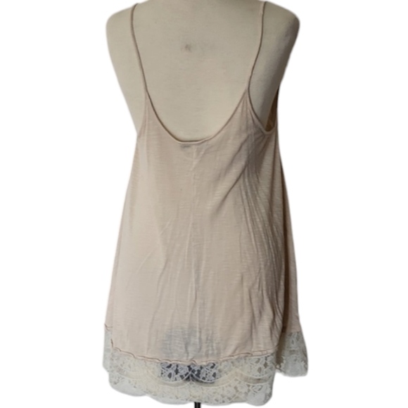 Neutral Lace Freshman 1996 Tank Top Lace Detail Beige Women's Medium - Picture 3 of 6